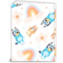 Bluey, Bluey merch, Bluey pattern, Bluey Bluey, bingo, Bluey design, bluey dog 6  x 8  Hardcover Notebook View2