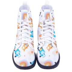 Bluey, Bluey Merch, Bluey Pattern, Bluey Bluey, Bingo, Bluey Design, Bluey Dog Men s High-top Canvas Sneakers