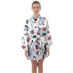 Bluey, Bluey Merch, Bluey Pattern, Bluey Bluey, Bingo, Bluey Design, Bluey Dog Long Sleeve Satin Kimono
