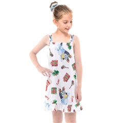 Bluey, Bluey Merch, Bluey Pattern, Bluey Bluey, Bingo, Bluey Design, Bluey Dog Kids  Overall Dress