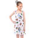 Bluey, Bluey merch, Bluey pattern, Bluey Bluey, bingo, Bluey design, bluey dog Kids  Overall Dress View1