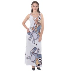 Bluey, Bluey Merch, Bluey Pattern, Bluey Bluey, Bingo, Bluey Design, Bluey Dog Sleeveless Velour Maxi Dress