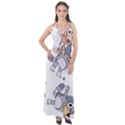 Bluey, Bluey merch, Bluey pattern, Bluey Bluey, bingo, Bluey design, bluey dog Sleeveless Velour Maxi Dress View1