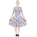 Bluey, Bluey merch, Bluey pattern, Bluey Bluey, bingo, Bluey design, bluey dog Quarter Sleeve A-Line Dress With Pockets View2