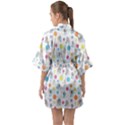 Bluey, Bluey merch, Bluey pattern, Bluey Bluey, bingo, Bluey design, bluey dog Half Sleeve Satin Kimono  View2