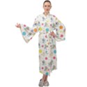 Bluey, Bluey merch, Bluey pattern, Bluey Bluey, bingo, Bluey design, bluey dog Maxi Velvet Kimono View1