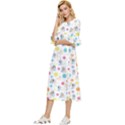 Bluey, Bluey merch, Bluey pattern, Bluey Bluey, bingo, Bluey design, bluey dog Double Cuff Midi Dress View2