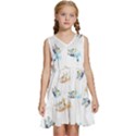 Bluey, Bluey merch, Bluey pattern, Bluey Bluey, bingo, Bluey design, bluey dog Kids  Sleeveless Tiered Mini Dress View1
