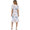 Bluey, Bluey merch, Bluey pattern, Bluey Bluey, bingo, Bluey design, bluey dog Women s Kimono Wrap Satin Dress View4