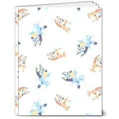 Bluey, Bluey Merch, Bluey Pattern, Bluey Bluey, Bingo, Bluey Design, Bluey Dog 7  X 9  Softcover Notebook