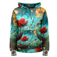 Flowers Detail Painting Nature Women s Pullover Hoodie