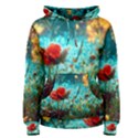 Flowers Detail Painting Nature Women s Pullover Hoodie View1