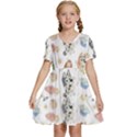 Bluey, Bluey merch, Bluey pattern, Bluey Bluey, bingo, Bluey design, bluey dog Kids  Short Sleeve Tiered Mini Dress View1