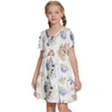 Bluey, Bluey merch, Bluey pattern, Bluey Bluey, bingo, Bluey design, bluey dog Kids  Short Sleeve Tiered Mini Dress View2