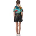 Flowers Detail Painting Nature Kids  Butterfly Cutout T-Shirt View2