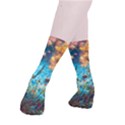 Flowers Detail Painting Nature Smooth Crew Length Tube Socks View3