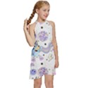 Bluey, Bluey merch, Bluey pattern, Bluey Bluey, bingo, Bluey design, bluey dog Kids  Halter Collar Waist Tie Chiffon Dress View3