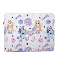 Bluey, Bluey Merch, Bluey Pattern, Bluey Bluey, Bingo, Bluey Design, Bluey Dog 15  Vertical Laptop Sleeve Case With Pocket