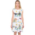 Bluey, Bluey merch, Bluey pattern, Bluey Bluey, bingo, Bluey design, bluey dog Capsleeve Midi Dress View1