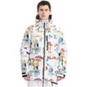 Bluey, Bluey merch, Bluey pattern, Bluey Bluey, bingo, Bluey design, bluey dog Men s Multi Pockets Zip Ski and Snowboard Waterproof Breathable Jacket View1