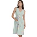 Bluey, Bluey merch, Bluey pattern, Bluey Bluey, bingo, Bluey design, bluey dog Sleeveless Dress With Pocket View3