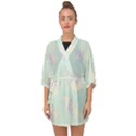 Bluey, Bluey merch, Bluey pattern, Bluey Bluey, bingo, Bluey design, bluey dog Half Sleeve Chiffon Kimono View1