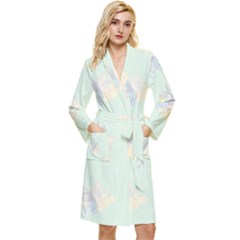 Bluey, Bluey Merch, Bluey Pattern, Bluey Bluey, Bingo, Bluey Design, Bluey Dog Long Sleeve Velvet Robe