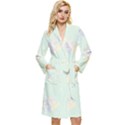 Bluey, Bluey merch, Bluey pattern, Bluey Bluey, bingo, Bluey design, bluey dog Long Sleeve Velvet Robe View1