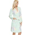 Bluey, Bluey merch, Bluey pattern, Bluey Bluey, bingo, Bluey design, bluey dog Long Sleeve Velvet Robe View3
