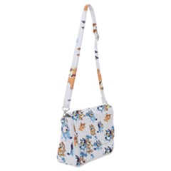 Bluey, Bluey Merch, Bluey Pattern, Bluey Bluey, Bingo, Bluey Design, Bluey Dog Shoulder Bag With Back Zipper
