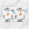 Bluey, Bluey merch, Bluey pattern, Bluey Bluey, bingo, Bluey design, bluey dog Canvas Cosmetic Bag (Large) View2