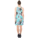 Bluey, Bluey merch, Bluey pattern, Bluey Bluey, bingo, Bluey design, bluey dog Halter Collar Waist Tie Chiffon Dress View2