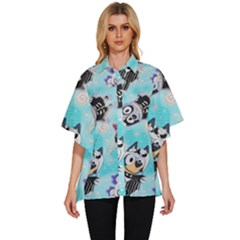 Bluey, Bluey Merch, Bluey Pattern, Bluey Bluey, Bingo, Bluey Design, Bluey Dog Women s Batwing Button Up Shirt