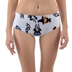 Bluey, Bluey Merch, Bluey Pattern, Bluey Bluey, Bingo, Bluey Design, Bluey Dog Reversible Mid-waist Bikini Bottoms