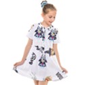 Bluey, Bluey merch, Bluey pattern, Bluey Bluey, bingo, Bluey design, bluey dog Kids  Short Sleeve Shirt Dress View1