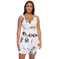 Bluey, Bluey Merch, Bluey Pattern, Bluey Bluey, Bingo, Bluey Design, Bluey Dog Draped Bodycon Dress