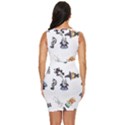 Bluey, Bluey merch, Bluey pattern, Bluey Bluey, bingo, Bluey design, bluey dog Draped Bodycon Dress View4