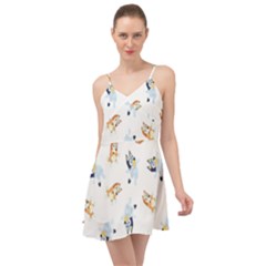 Bluey, Bluey Merch, Bluey Pattern, Bluey Bluey, Bingo, Bluey Design, Bluey Dog Summer Time Chiffon Dress