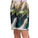 Waterfall Rocks Jungle Forest Kids  Basketball Shorts View2