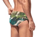 Waterfall Rocks Jungle Forest Men s Swim Brief View2