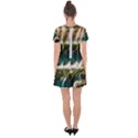 Waterfall Rocks Jungle Forest Drop Hem Mini Chiffon Dress View2