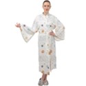 Bluey, Bluey merch, Bluey pattern, Bluey Bluey, bingo, Bluey design, bluey dog Maxi Velvet Kimono View1