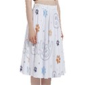 Bluey, Bluey merch, Bluey pattern, Bluey Bluey, bingo, Bluey design, bluey dog A-Line Full Circle Midi Skirt With Pocket View3
