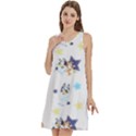 Bluey, Bluey merch, Bluey pattern, Bluey Bluey, bingo, Bluey design, bluey dog Round Neck Sleeve Casual Dress With Pockets View3