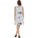 Bluey, Bluey merch, Bluey pattern, Bluey Bluey, bingo, Bluey design, bluey dog Round Neck Sleeve Casual Dress With Pockets View4