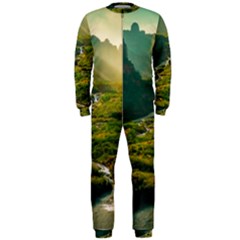 Mountains Trees Forest Onepiece Jumpsuit (men)