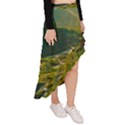 Mountains Trees Forest Asymmetrical Ruffle Hem Skirt  View3