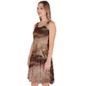 Path Trees Forest Fantasy Knee Length Skater Dress With Pockets View2