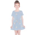 Bluey, Bluey merch, Bluey pattern, Bluey Bluey, bingo, Bluey design, bluey dog Kids  Simple Cotton Dress View1