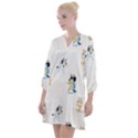 Bluey, Bluey merch, Bluey pattern, Bluey Bluey, bingo, Bluey design, bluey dog Open Neck Shift Dress View1